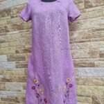 Linane tikandiga kleit