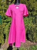 Linane tikandiga kleit