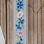 Naturaalne linane käsitsi tikitud vöö - Image 4