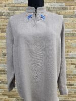 Naturaalne linane käsitöötikandiga särk suurus L-XL