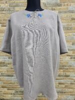 Meeste linane käsitöötikandiga särk suurus XL-XXL