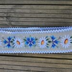 Naturaalne linane käsitöötikandiga haakidega vöö