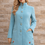 Mündiroheline villane käsitöötikandiga jakk suurus M-L