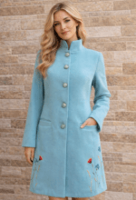 Mündiroheline villane käsitöötikandiga jakk suurus M-L