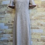 Naturaalne linane käsitsi tikitud kleit suurus M