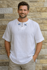 Valge linane meeste suurusele L