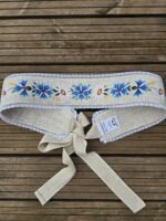 Hele naturaalne linane käsitöötikandiga vöö