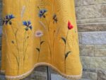Kollane käsitöötikandiga kleit suurus S-M - Image 3