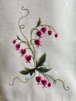 Valge villane jakk käsitöö tikanditega, suurus S - Image 4