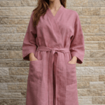 Roosa linane kimono M-XL