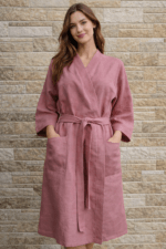 Roosa linane kimono M-XL