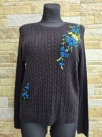 Must käsitöötikandiga kampsun L-XL - Image 3