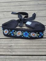 Must villane rahvusliku käsitöötikandiga vöö - Image 2