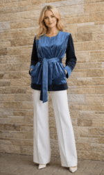 Sametist sinine kimono suurustele M-L - Image 5